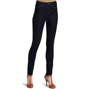 Blank NYC High Rise Skinny Jeans dark denim wash